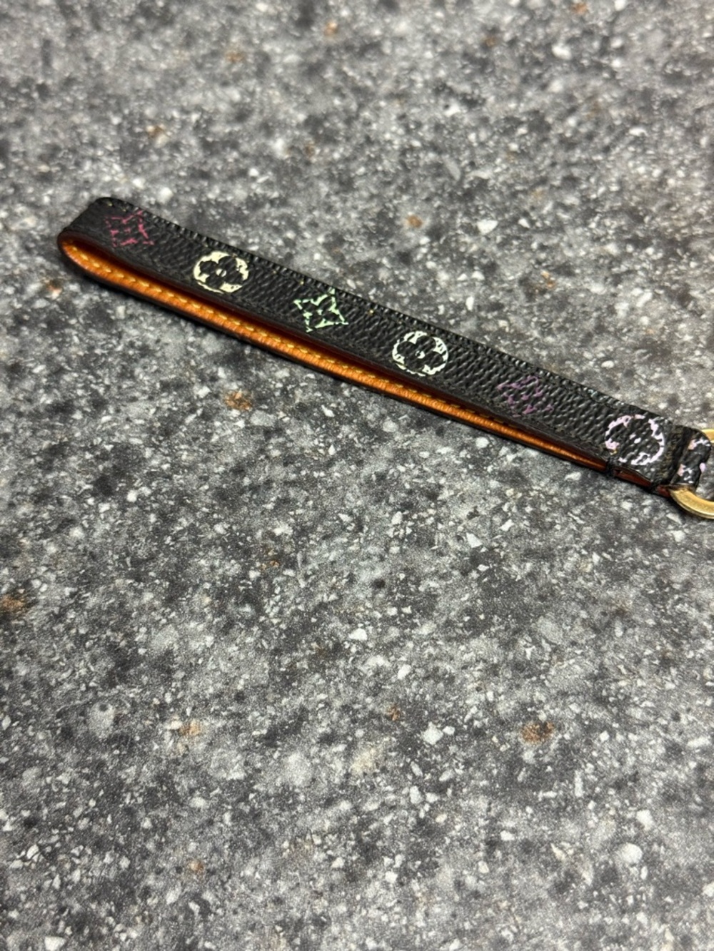 Louis Vuitton Dragonne Phone Strap/Keychain Black Takashi Murakami Mono M92598 - Picture 6 of 9